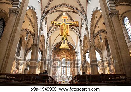 Nave of Santa Maria Novella Church in Florence; Italy. View Large Photo Image Stock Image - Nave of Santa Maria Novella Church in Florence; Italy.. Fotosearch