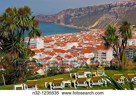 Nazare, Leiria distric Estremadura Portugal. View Large Photo Image Stock Photography - Nazare, Leiria distric Estremadura Portugal.. Fotosearch