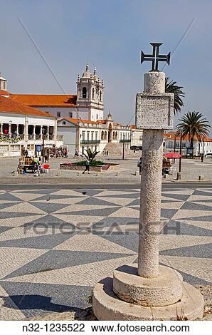 Nazare, Nossa senhora da Nazare Church, Our Lady of Nazare church, Sitio, Leiria distric Estremadura Portugal. View Large Photo Image Stock Image - Nazare, Nossa senhora da Nazare Church, Our Lady of Nazare church, Sitio, Leiria distric Estremadura Portugal.. Fotosearch