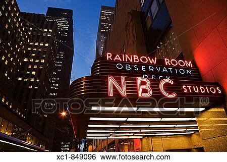 Nbc Studios Rainbow Room And Observation Deck Entrance Of
