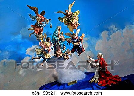 Stock Image - Neapolitan cribs collection at the Historical Museum of Krakow, Poland, Central Europe. Fotosearch