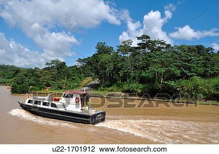 near Pedro Miguel Panama: boat along the Canal View Large Photo Image Stock Image - near Pedro Miguel Panama: boat along the Canal. Fotosearch