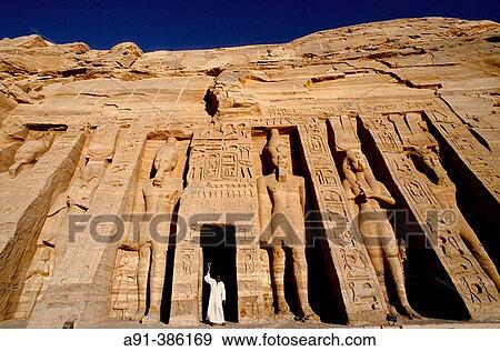 Nefertari (Ramses II wife) Temple on Lake Nasser bank. Abu Simbel. Nubia. Egypt View Large Photo Image Stock Photo - Nefertari (Ramses II wife) Temple on Lake Nasser bank. Abu Simbel. Nubia. Egypt. Fotosearch