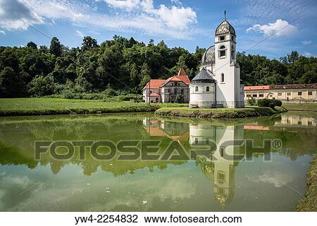 Neo-Byzantine Greco-Catholic church of the Annunciation, Strmec Pribicki, Krasic, Aumberak, Croatia. View Large Photo Image Stock Image - Neo-Byzantine Greco-Catholic church of the Annunciation, Strmec Pribicki, Krasic, Aumberak, Croatia.. Fotosearch