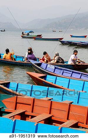 Nepal, City of Pokhara, the Phewa lake View Large Photo Image Stock Photo - Nepal, City of Pokhara, the Phewa lake. Fotosearch