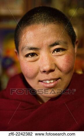 Nepal Himalayas Buddhist nun at the Kharigandentenphelling Monastery in the village of Thamo Solukhumbu Mt Everest remote religion Buddhst nunery Buddhism 83. View Large Photo Image Stock Image - Nepal Himalayas Buddhist nun at the Kharigandentenphelling Monastery in the village of Thamo Solukhumbu Mt Everest remote religion Buddhst nunery Buddhism 83.. Fotosearch