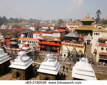 Nepal. Pashupatinath, Hindu temple complex famous for burning ghats, Kathmandu. View Large Photo Image Stock Photograph - Nepal. Pashupatinath, Hindu temple complex famous for burning ghats, Kathmandu.. Fotosearch