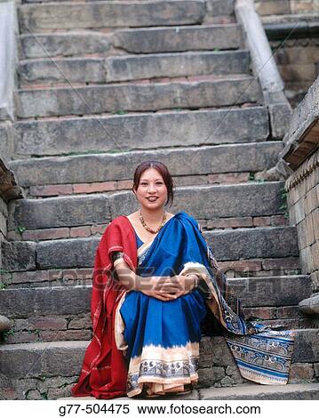 Nepalese woman. Bhaktapur. Kathmandu valley. Nepal. View Large Photo Image Stock Photography - Nepalese woman. Bhaktapur. Kathmandu valley. Nepal.. Fotosearch