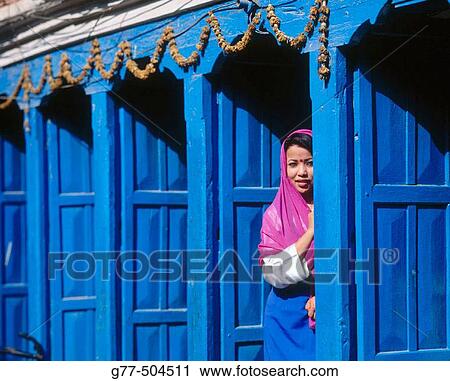 Nepalese woman. Durbar square. Kathmandu. Nepal. View Large Photo Image Stock Image - Nepalese woman. Durbar square. Kathmandu. Nepal.. Fotosearch