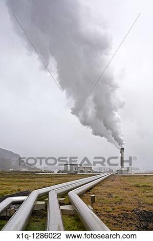 Nesjavellir Geothermal Power Station, South Iceland It produces electricity and pumps hot water to the Greater Reykjav? k Area View Large Photo Image Stock Image - Nesjavellir Geothermal Power Station, South Iceland It produces electricity and pumps hot water to the Greater Reykjav? k Area. Fotosearch