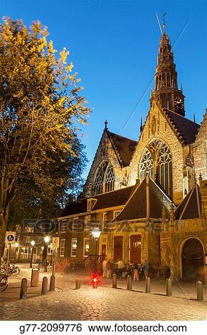 Netherlands. Amsterdam. Church in the red light district. View Large Photo Image Stock Photograph - Netherlands. Amsterdam. Church in the red light district.. Fotosearch