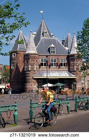 Stock Photo - Netherlands, Amsterdam, Nieuwmarkt.. Fotosearch
