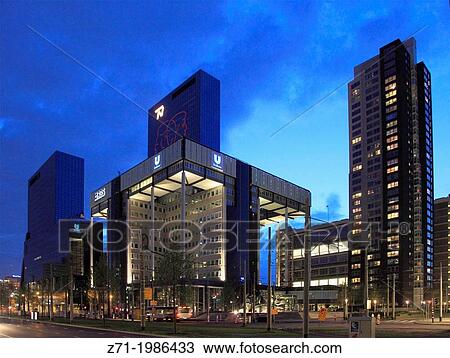 Netherlands, Rotterdam, Weena, modern architecture,. View Large Photo Image Stock Image - Netherlands, Rotterdam, Weena, modern architecture,.. Fotosearch