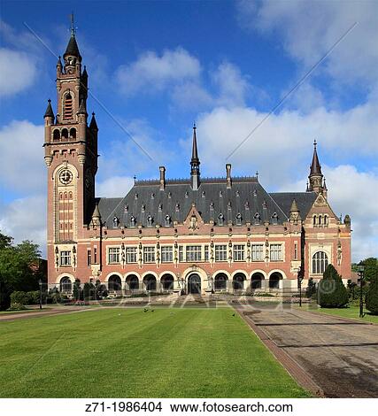 Picture - Netherlands, The Hague, Palace of the Peace, Vredespaleis,.. Fotosearch