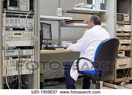 Network Analyzer high frequency. Calibration of passive components. Electric Metrology. Technological Services to Industry. Tecnalia Research & Innovation, Zamudio, Bizkaia, Basque Country, Spain. View Large Photo Image Stock Photo - Network Analyzer high frequency. Calibration of passive components. Electric Metrology. Technological Services to Industry. Tecnalia Research & Innovation, Zamudio, Bizkaia, Basque Country, Spain.. Fotosearch