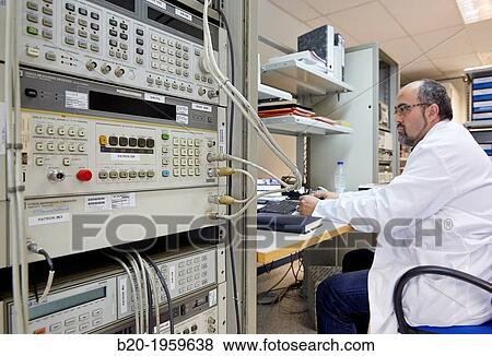 Network Analyzer high frequency. Calibration of passive components. Electric Metrology. Technological Services to Industry. Tecnalia Research & Innovation, Zamudio, Bizkaia, Basque Country, Spain. View Large Photo Image Stock Photo - Network Analyzer high frequency. Calibration of passive components. Electric Metrology. Technological Services to Industry. Tecnalia Research & Innovation, Zamudio, Bizkaia, Basque Country, Spain.. Fotosearch