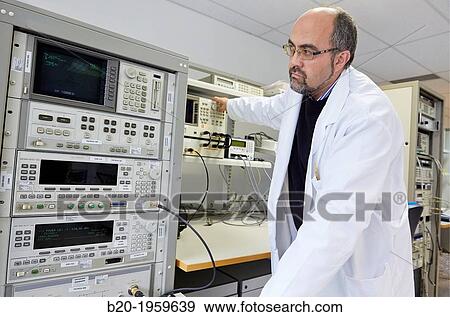 Network Analyzer high frequency. Calibration of passive components. Electric Metrology. Technological Services to Industry. Tecnalia Research & Innovation, Zamudio, Bizkaia, Basque Country, Spain. View Large Photo Image Stock Photo - Network Analyzer high frequency. Calibration of passive components. Electric Metrology. Technological Services to Industry. Tecnalia Research & Innovation, Zamudio, Bizkaia, Basque Country, Spain.. Fotosearch