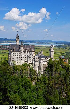 Neuschwanstein Castle (Schloss Neuschwanstein), Allgau, Fussen, Romantische Strasse (? Romantic Road? ), Bavaria, Germany, Europe View Large Photo Image Stock Photo - Neuschwanstein Castle (Schloss Neuschwanstein), Allgau, Fussen, Romantische Strasse (? Romantic Road? ), Bavaria, Germany, Europe. Fotosearch