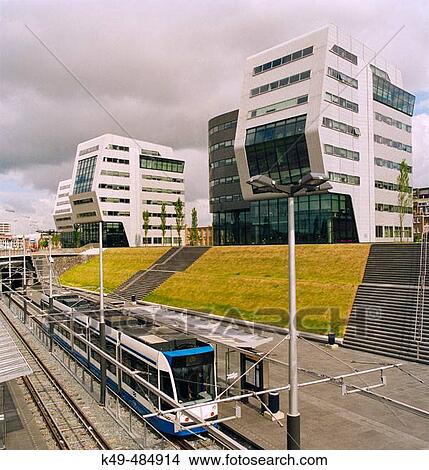 New architecture. Centrum. Amsterdam, Netherlands View Large Photo Image Picture - New architecture. Centrum. Amsterdam, Netherlands. Fotosearch
