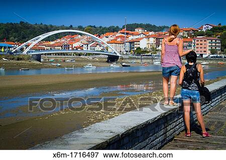 New bridge Sopelana village Biscay, Spain View Large Photo Image Stock Photo - New bridge Sopelana village Biscay, Spain. Fotosearch