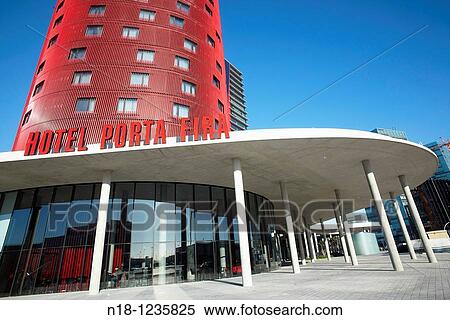 New hotel Porta Fira designed by Japanese architect Toyo Ito, L? Hospitalet de Llobregat, Barcelona province, Catalonia, Spain View Large Photo Image Stock Photography - New hotel Porta Fira designed by Japanese architect Toyo Ito, L? Hospitalet de Llobregat, Barcelona province, Catalonia, Spain. Fotosearch