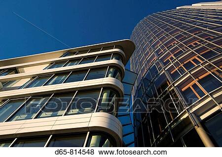Stock Photo - New office building, Helbronner strasse, Stuttgart, Baden-Wurttemberg, Germany. Fotosearch
