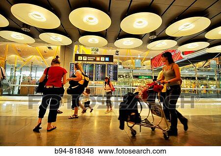 New T4 terminal in Madrid Barajas International Airport, Spain View Large Photo Image Stock Photo - New T4 terminal in Madrid Barajas International Airport, Spain. Fotosearch