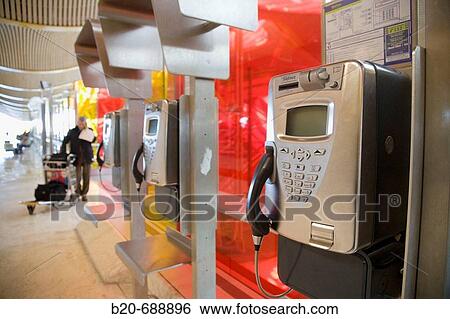 Stock Photograph - New T4 terminal in Madrid Barajas International Airport, Spain. Fotosearch