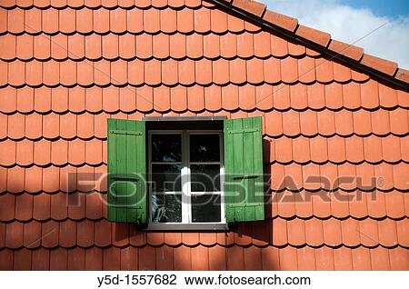 new, well done ceramic tile roof, window, sky, Switzerland View Large Photo Image Stock Image - new, well done ceramic tile roof, window, sky, Switzerland. Fotosearch