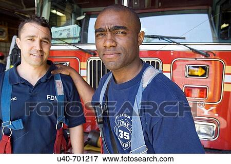 Stock Photo - New York City Fireman. Fotosearch