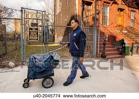 New York City, Mailman. View Large Photo Image Picture - New York City, Mailman.. Fotosearch
