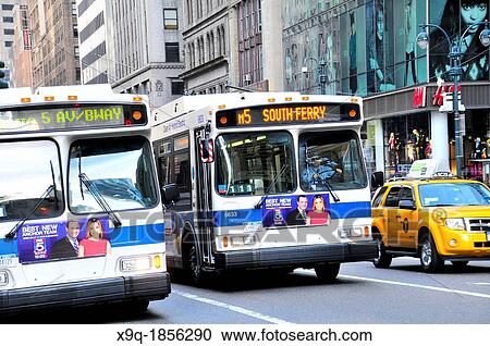 New York City Public Transportation M5 Bus, Manhattan, New York City, USA View Large Photo Image Stock Image - New York City Public Transportation M5 Bus, Manhattan, New York City, USA. Fotosearch