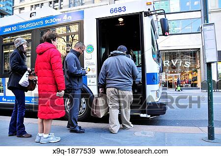 New York City Public Transportation M5 MTA Bus, Manhattan, New York City, USA View Large Photo Image Stock Photo - New York City Public Transportation M5 MTA Bus, Manhattan, New York City, USA. Fotosearch