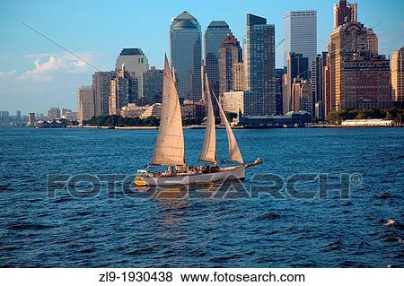 New York City Skyline from Staten Island Ferry View Large Photo Image Stock Photo - New York City Skyline from Staten Island Ferry. Fotosearch