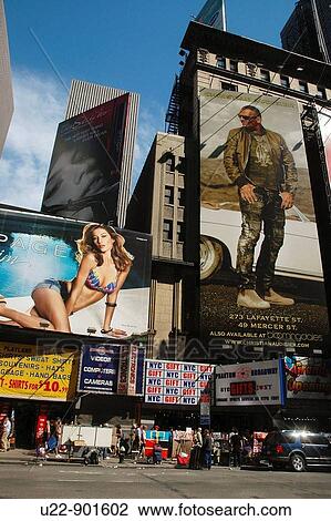 New York City (USA): ads and shops along the Broadway, near Times Square View Large Photo Image Stock Image - New York City (USA): ads and shops along the Broadway, near Times Square. Fotosearch