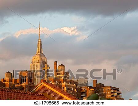 New York, New York - The Empire State Building View Large Photo Image Stock Photography - New York, New York - The Empire State Building. Fotosearch