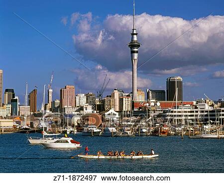 New Zealand, Auckland, skyline, Westhaven Harbour, View Large Photo Image Stock Photo - New Zealand, Auckland, skyline, Westhaven Harbour,. Fotosearch