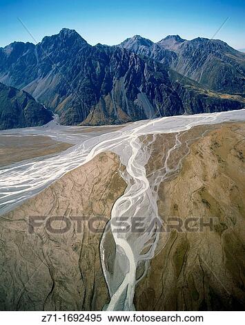 New Zealand Mount Cook National Park Hooker River valley View Large Photo Image Stock Photography - New Zealand Mount Cook National Park Hooker River valley. Fotosearch