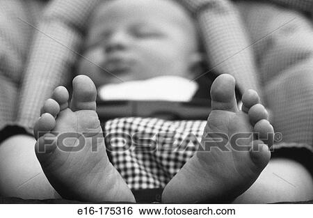 Stock Photograph - Newborn in stroller. Fotosearch