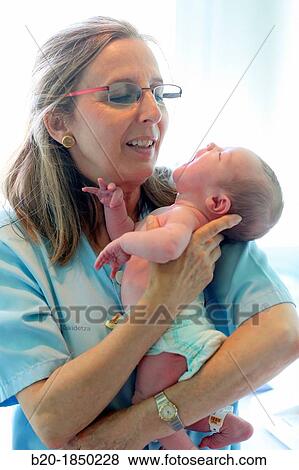 Newborn, Nurse Care, Maternity, Donostia Hospital, San Sebastian, Donostia, Gipuzkoa, Basque Country, Spain View Large Photo Image Stock Photo - Newborn, Nurse Care, Maternity, Donostia Hospital, San Sebastian, Donostia, Gipuzkoa, Basque Country, Spain. Fotosearch