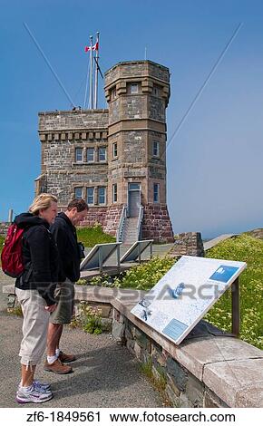 Newfoundland Canada St Johns capital at Signal Hill Cabot Tower old historic landmark historic View Large Photo Image Stock Image - Newfoundland Canada St Johns capital at Signal Hill Cabot Tower old historic landmark historic. Fotosearch