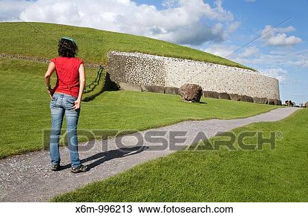 Newgrange passage tomb Br na B? inne Meath County, Ireland View Large Photo Image Stock Image - Newgrange passage tomb Br na B? inne Meath County, Ireland. Fotosearch