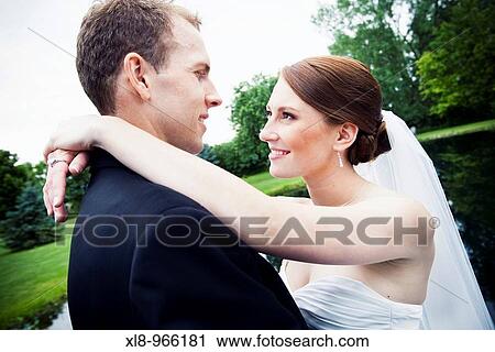 Newlyweds, Bride and Groom View Large Photo Image Stock Image - Newlyweds, Bride and Groom. Fotosearch