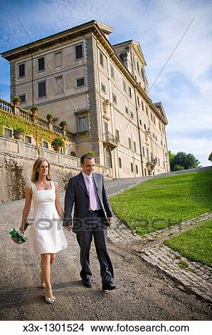 Newlyweds walking Villa Aldobrandini Frascati Italy View Large Photo Image Picture - Newlyweds walking Villa Aldobrandini Frascati Italy. Fotosearch
