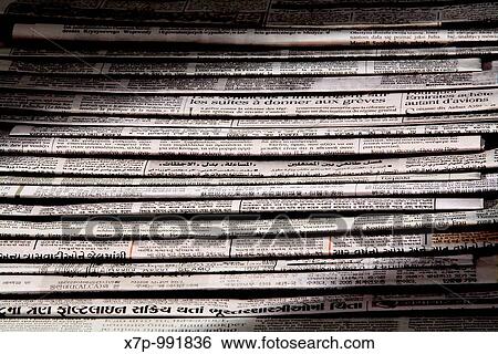Newspapers in multiple languages View Large Photo Image Stock Photograph - Newspapers in multiple languages. Fotosearch