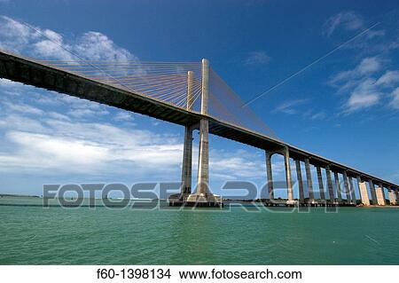 Picture - Newton Navarro Bridge, Natal, Rio Grande do Norte, Brazil.. Fotosearch