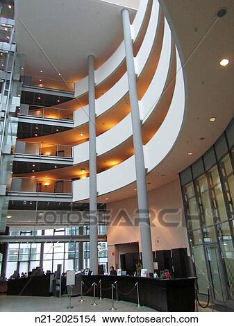 Picture - NH Dusseldorf City Hotel interior. Dusseldorf. North Rhine-Westfalia, Germany, Europe.. Fotosearch