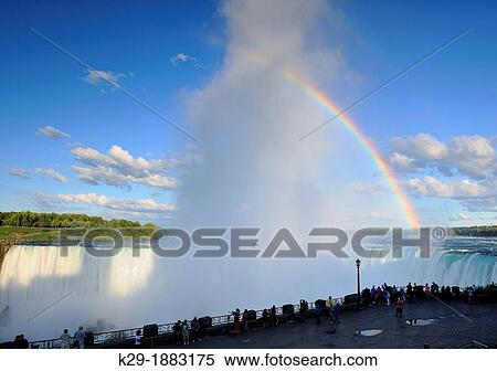Niagara Falls and afternoon rainbow, Niagara Falls, Ontario, Canada View Large Photo Image Stock Photography - Niagara Falls and afternoon rainbow, Niagara Falls, Ontario, Canada. Fotosearch