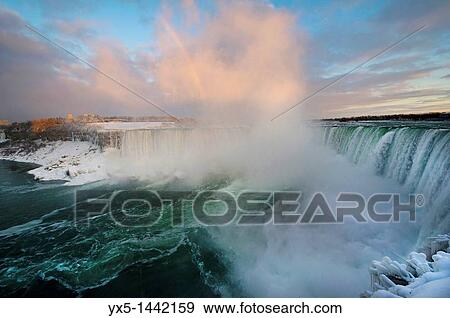 Stock Photo - Niagara Falls in winter. Fotosearch