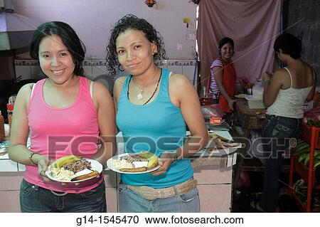 Nicaragua, Managua, neighborhood cafeteria, restaurant, family business, dining, typical food, plate, rice and beans, banana, farmers cheese, eggs, Hispanic, woman, young adult, budget, View Large Photo Image Stock Image - Nicaragua, Managua, neighborhood cafeteria, restaurant, family business, dining, typical food, plate, rice and beans, banana, farmers cheese, eggs, Hispanic, woman, young adult, budget,. Fotosearch